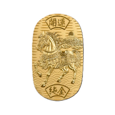 純金　開運神馬小判　30g