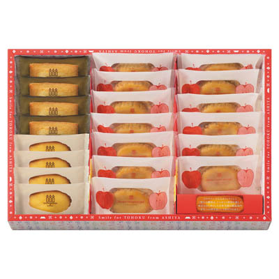 ＜アンリ・シャルパンティエ＞スマイルフォー東北　－　フロム芦屋　ケーク・フロマージュ・アソート＜林檎＞　２１個入