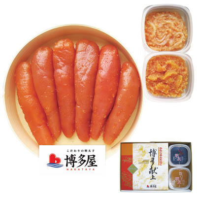 ＜博多屋＞博多献上辛子明太子・珍味セット