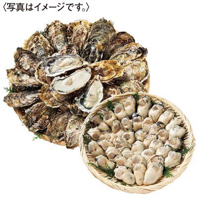＜マルヒロ水産＞生かき殻付セット（大）　加熱用