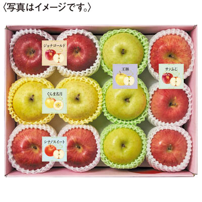 りんご５種食べ比べ