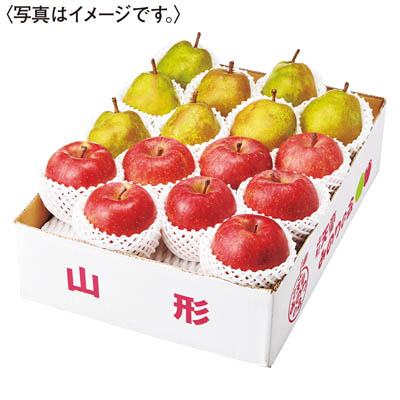 山形県産＜ジェイエイてんどうフーズ＞ラ・フランスとサンふじ詰合せ