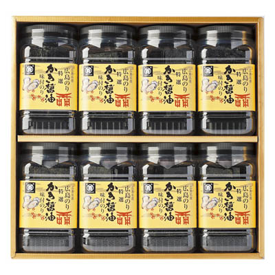＜広島海苔＞特選かき醤油味付のり８本入