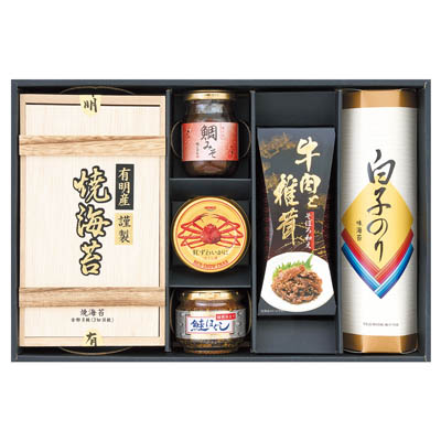 紅ずわいがに＆有明産焼海苔＆白子のりバラエティギフト