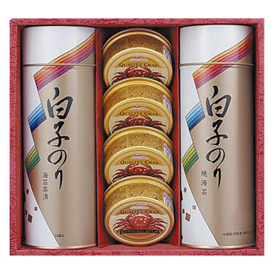 ＜白子＞お茶漬け・焼のり・かに缶詰合せ