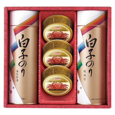 ＜白子＞お茶漬け・焼のり・かに缶詰合せ