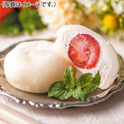 ＜ホシフルーツ＞あまおうのクリームいちご大福　ｆｕｗａｒｕ