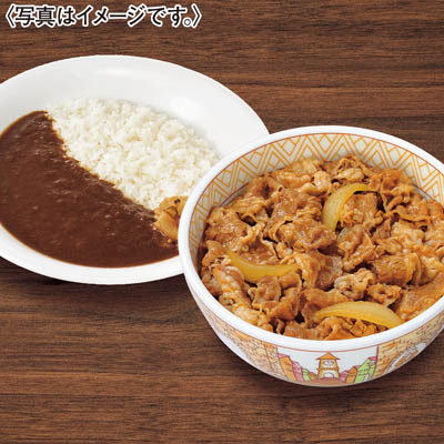 ＜すき家＞牛丼の具５食・横濱カレー５食セット