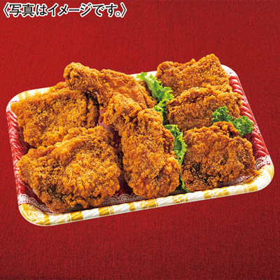 フライドチキンのクリスマスプレート