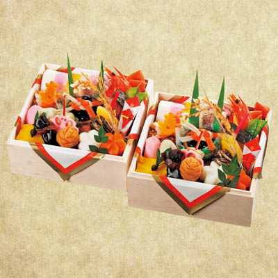 【限定100セット】京料理 濱登久 おせち料理 個食二段重