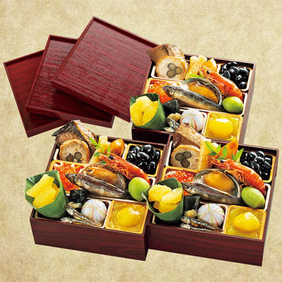 【限定200セット】たつの仔 和風おせち料理 3膳（各重フタ付）