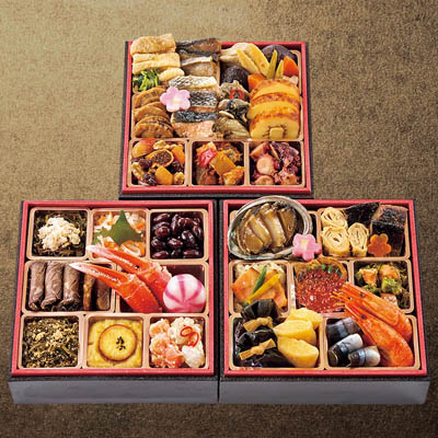 【オンライン予約価格】【限定100セット】稚内中央水産 北海道美味おせち 三段重